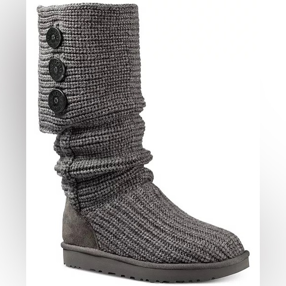 Grey Knit Uggs - Picture 2 of 5